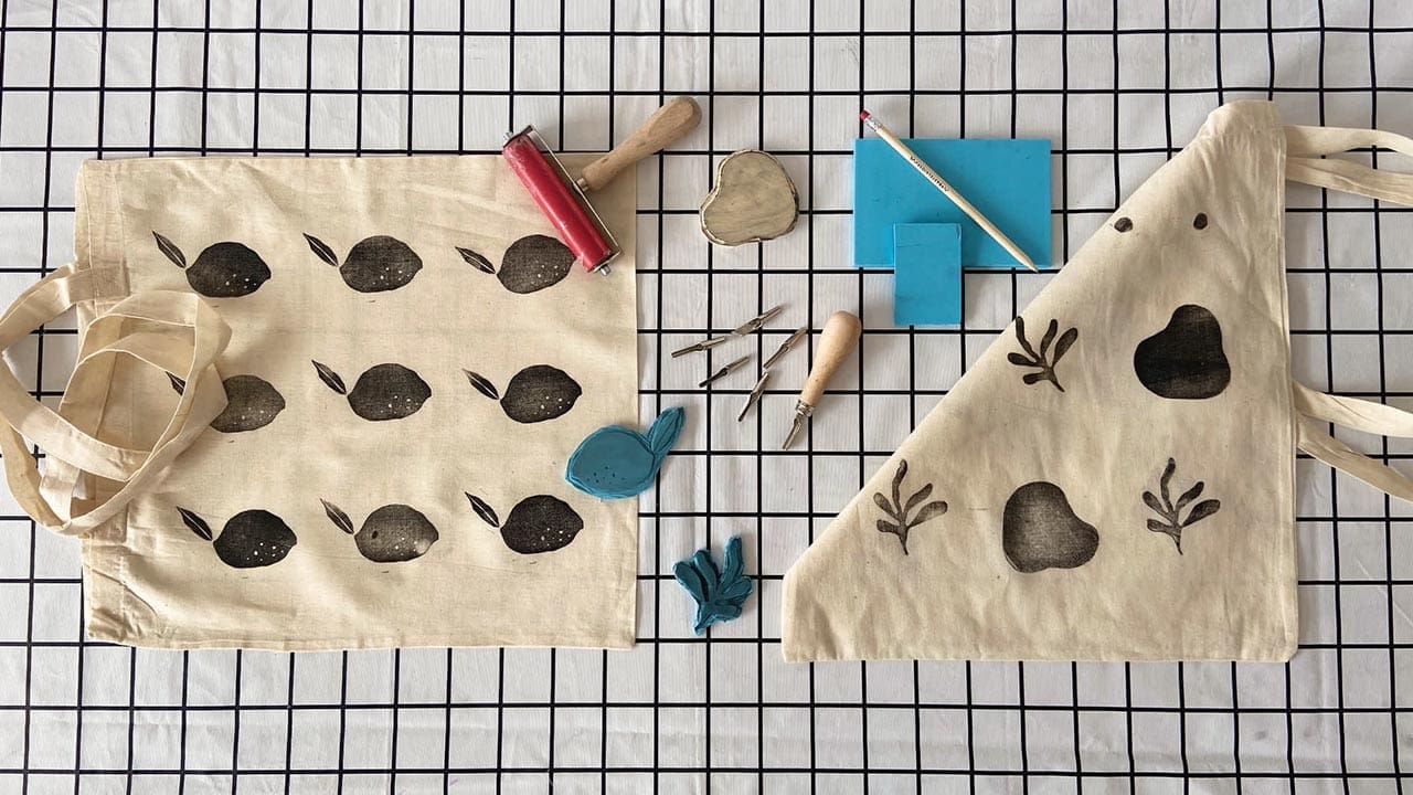 Automatisch gespeicherter Entwurf - Bastelkiosk Linol Textil klein
